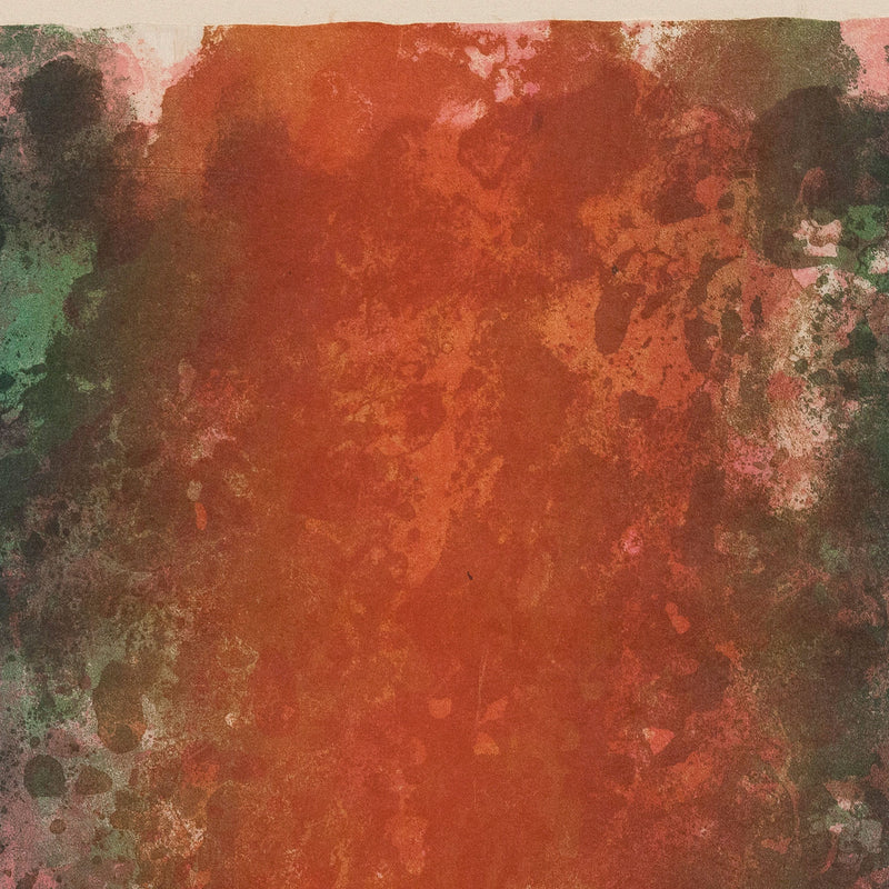 SAM GILLIAM "FIRE" LITHOGRAPH, 1971