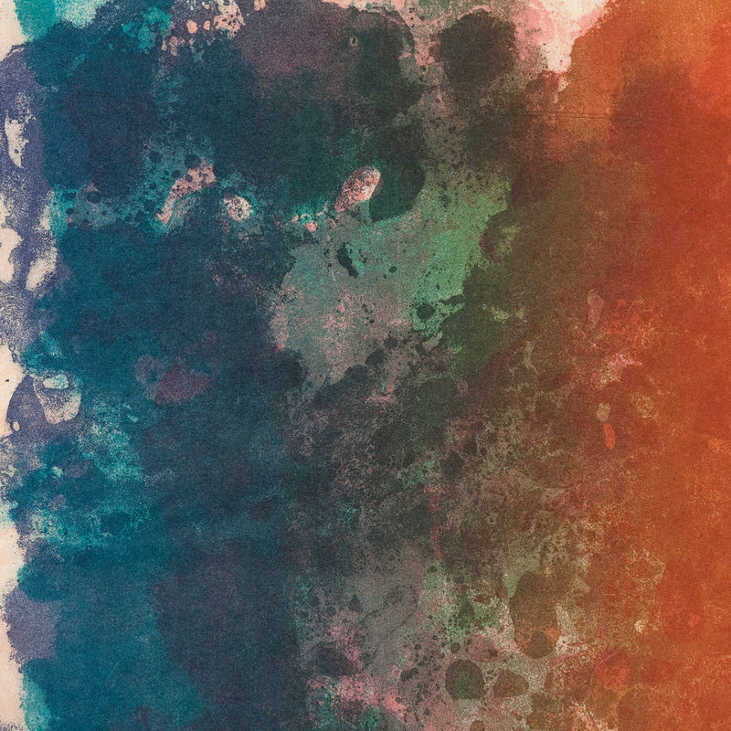 SAM GILLIAM "FIRE" LITHOGRAPH, 1971