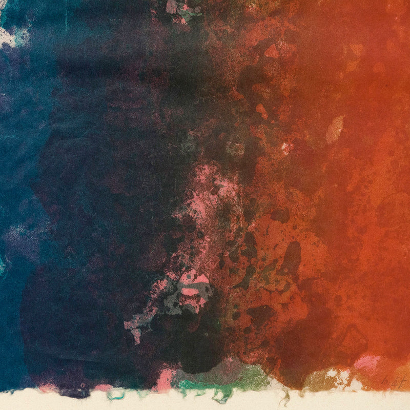 SAM GILLIAM "FIRE" LITHOGRAPH, 1971