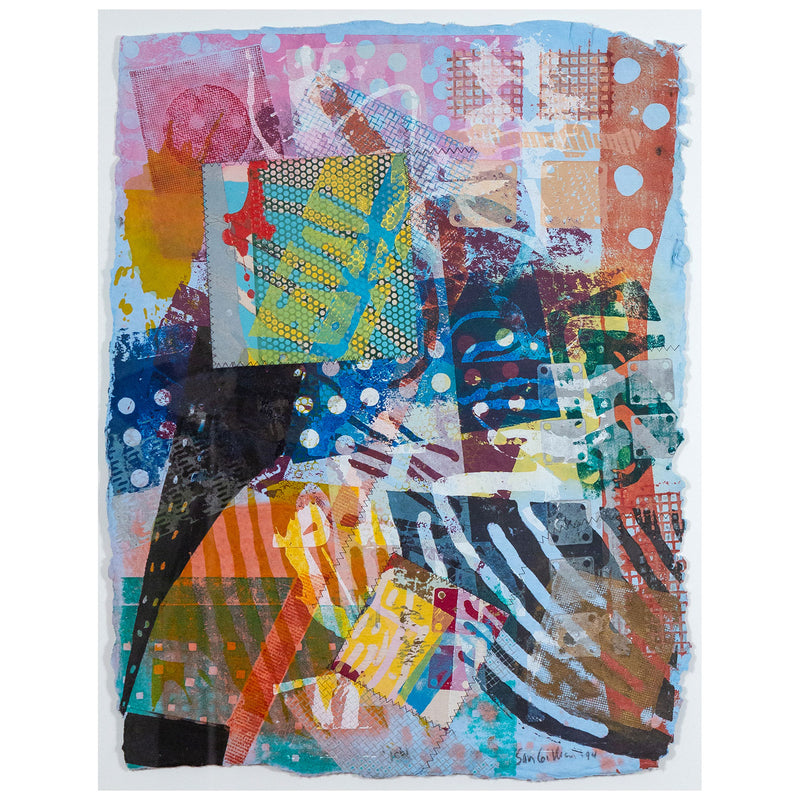 SAM GILLIAM “ICHI” MONOPRINT, 1994