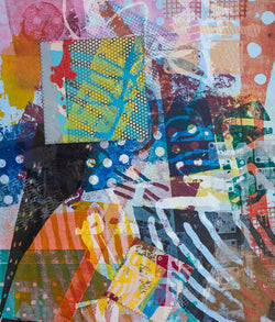 SAM GILLIAM “ICHI” MONOPRINT, 1994