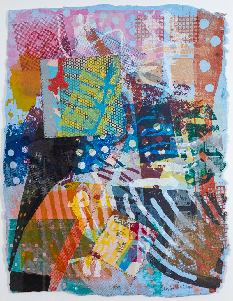SAM GILLIAM “ICHI” MONOPRINT, 1994