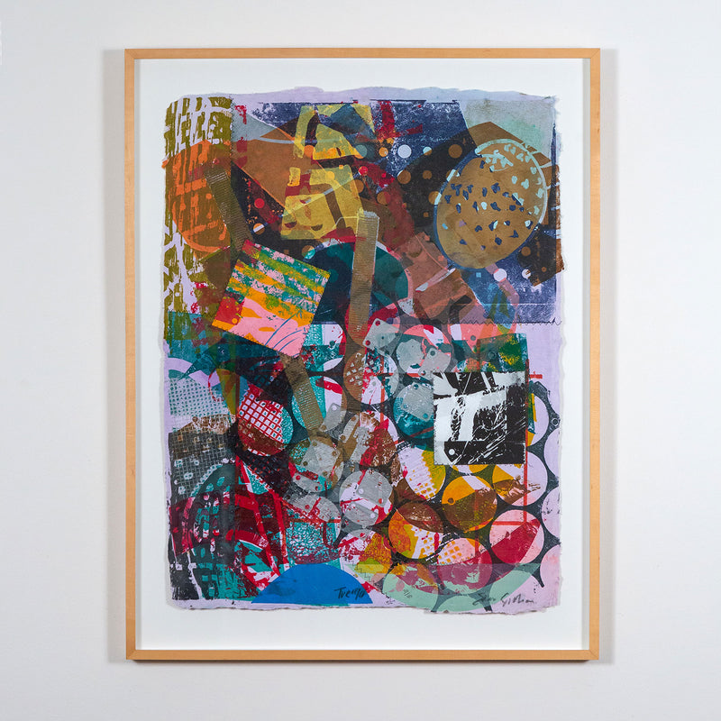 SAM GILLIAM “TREQI” MONOPRINT, 1994