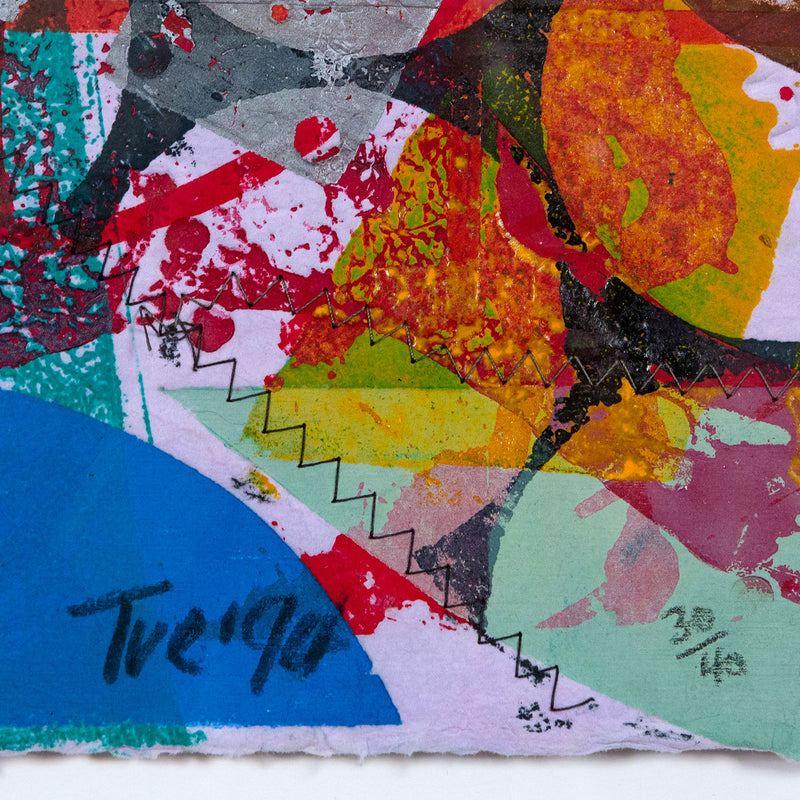 SAM GILLIAM “TREQI” MONOPRINT, 1994