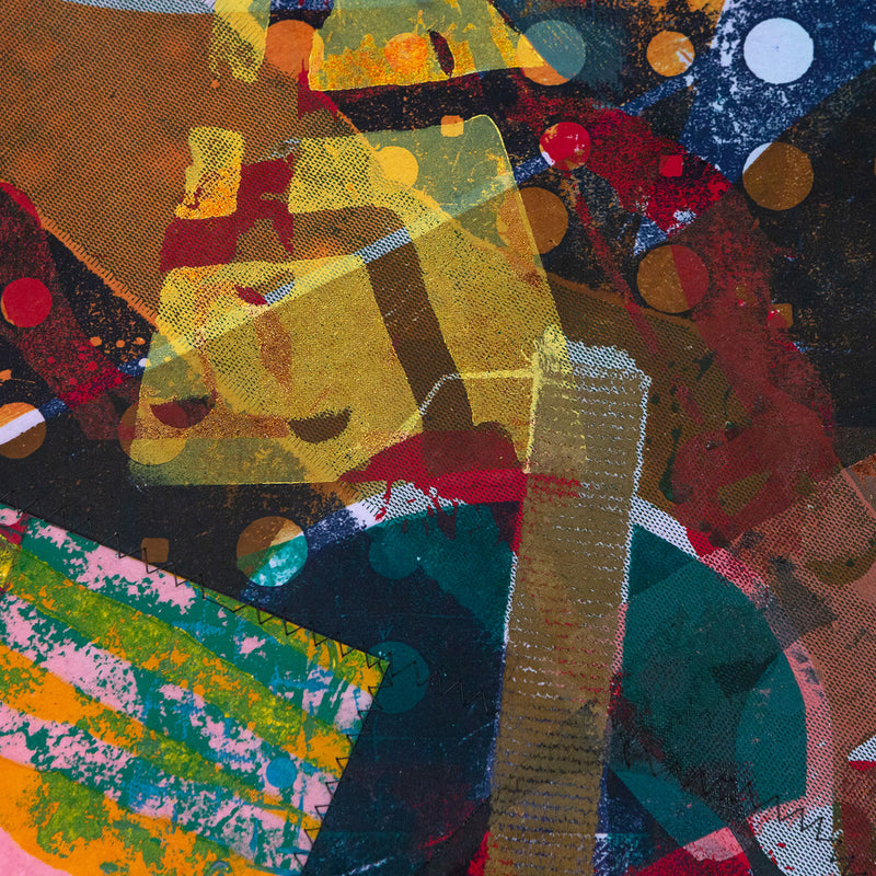 SAM GILLIAM “TREQI” MONOPRINT, 1994