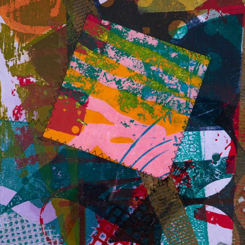SAM GILLIAM “TREQI” MONOPRINT, 1994