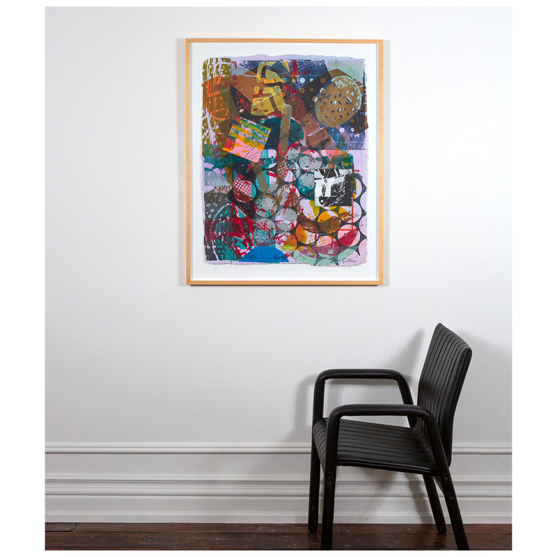 SAM GILLIAM “TREQI” MONOPRINT, 1994