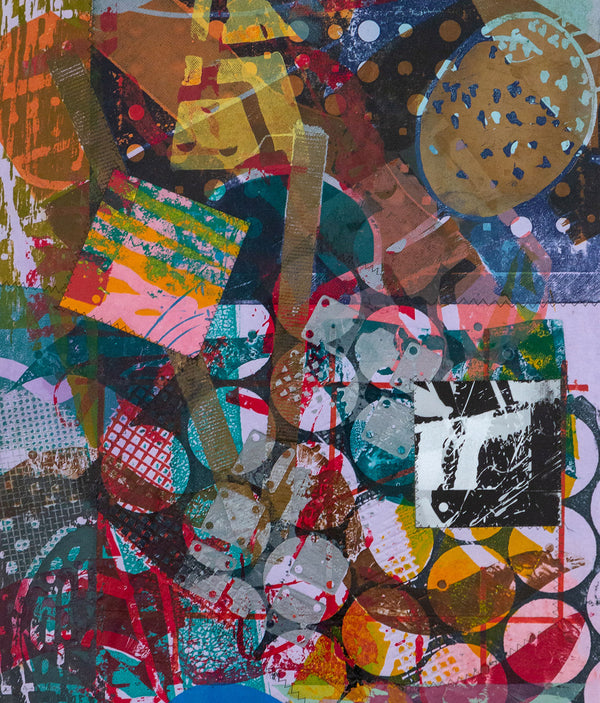 SAM GILLIAM “TREQI” MONOPRINT, 1994
