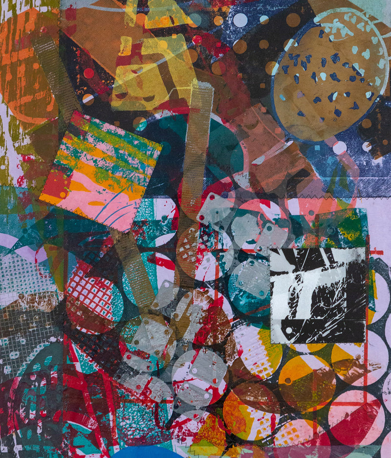 SAM GILLIAM “TREQI” MONOPRINT, 1994