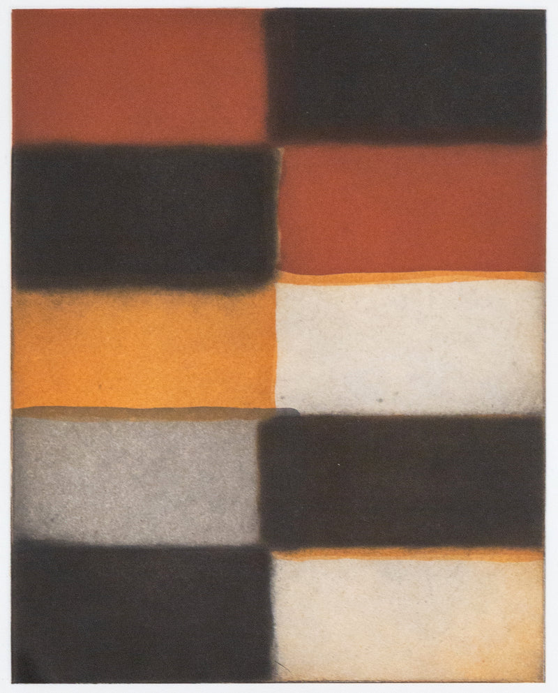 Sean Scully, Red Fold, Aquatint, spit bite, and sugar lift on paper, 2006, Caviar20