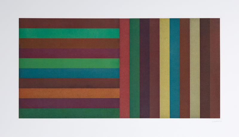 Sol LeWitt, Bands: Maroon, Aquatint, 1991, Caviar20