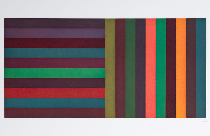 Sol LeWitt, Bands: Double Orange, Aquatint, 1991, Caviar20