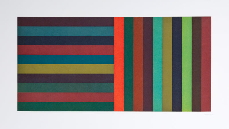 Sol LeWitt, Bands: Neon Break, Aquatint, 1991, Caviar20