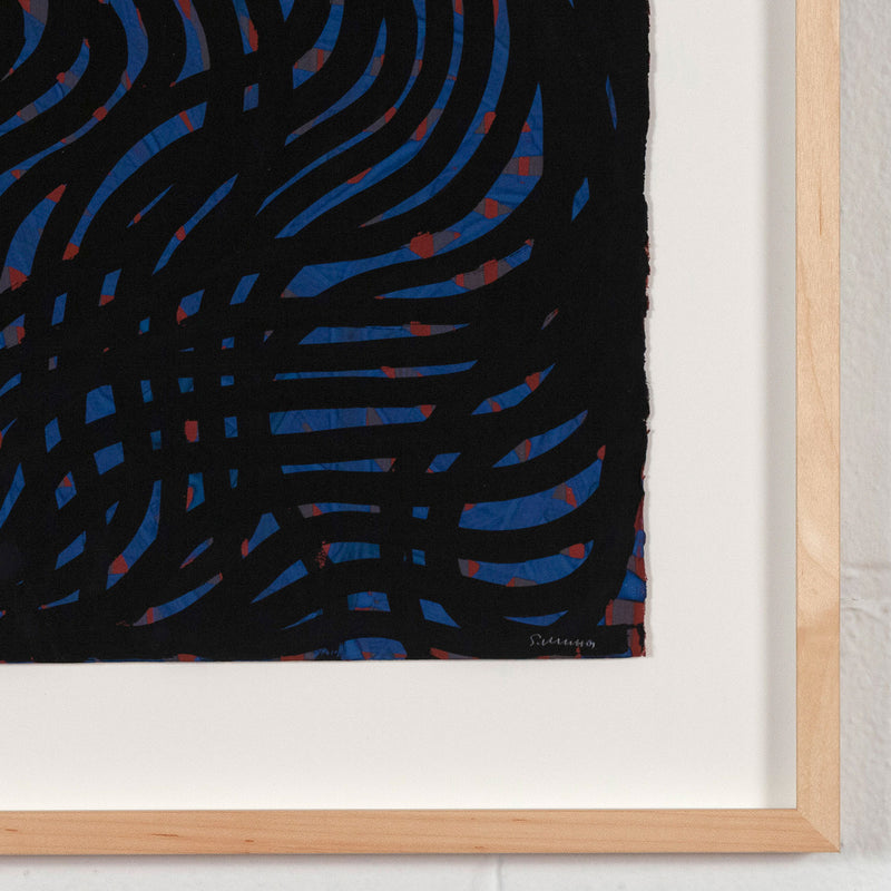 SOL LEWITT "SWIRL" GOUACHE, 2001