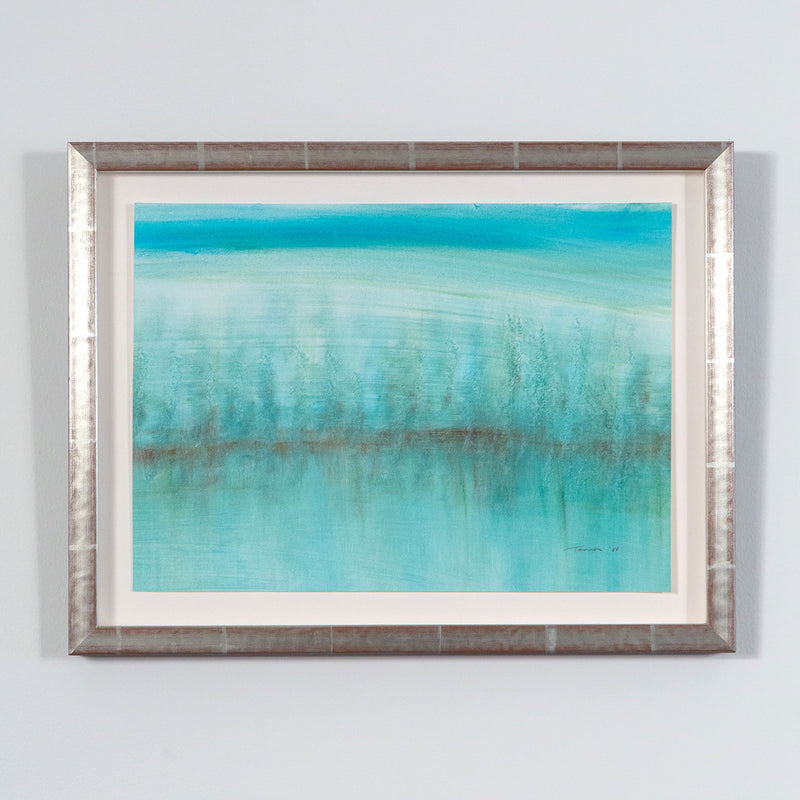 TAKAO TANABE "SHORELINE" WATERCOLOR, 1980