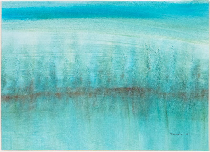 TAKAO TANABE "SHORELINE" WATERCOLOR, 1980