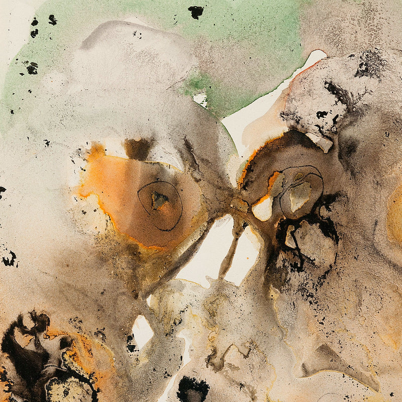 TOM HODGSON "HALLOWEEN" WATERCOLOR, 1963