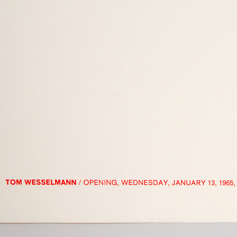 Tom Wesselmann, Green Gallery Exhibition Poster, 1965, Caviar20, American Pop Artist