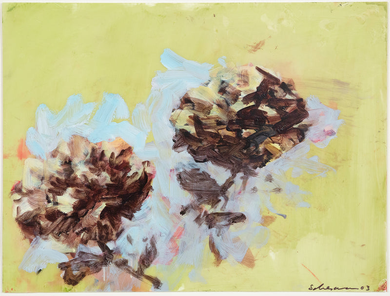 Tony Scherman, Peonies, Encaustic painting, 2003, full work 