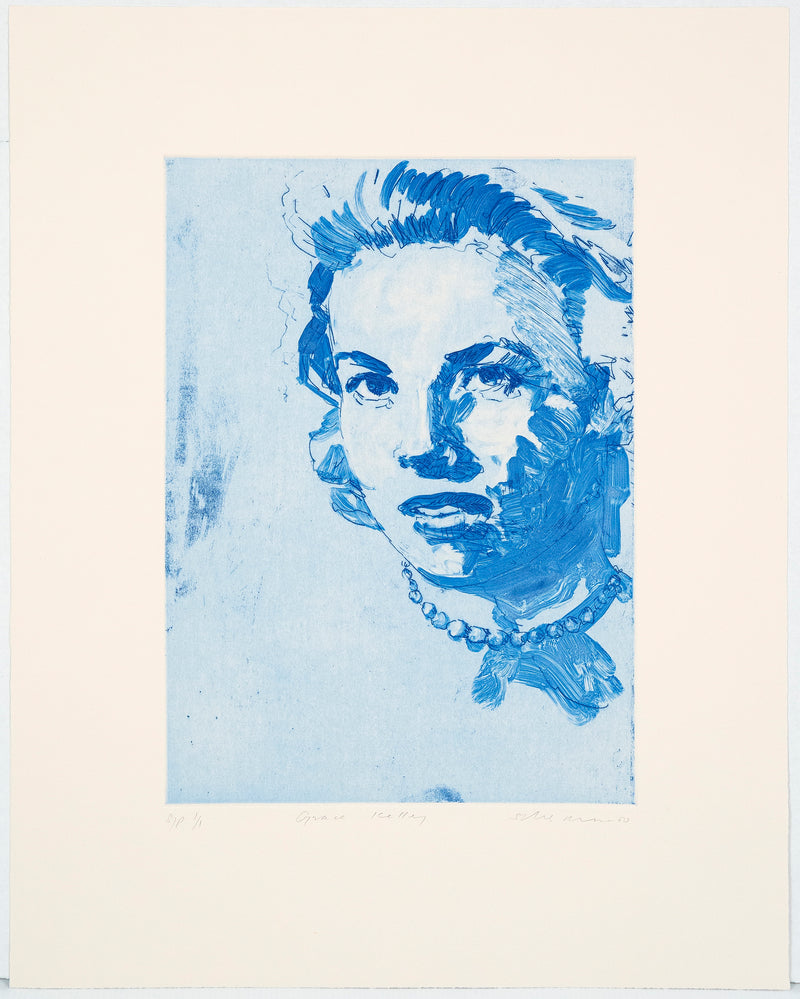 Tony Scherman, Grace Kelly, Monotype, Etching, 2000, Canadian Artist, Caviar 20