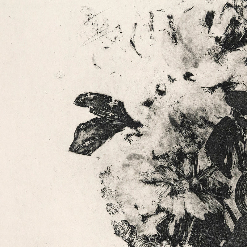 Tony Scherman, Bouquet, Aquatint, 2001, limited edition, close-up