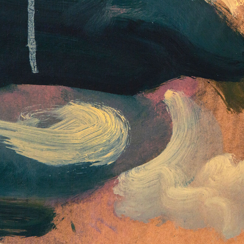 Tony Scherman, Jocasta (Blue), Oil and mixed media on paper, 2003, Caviar20