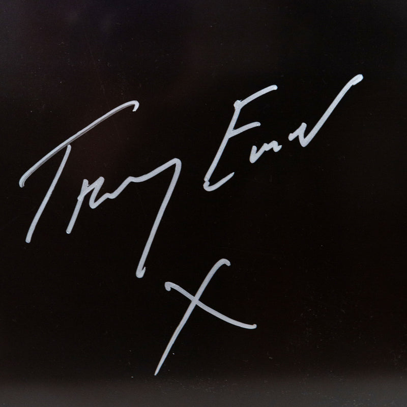 Tracey Emin, Little Bird, Lithograph, neon, print, 2015 Caviar20, close up of artist's signature