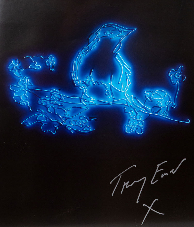 Tracey Emin, Little Bird, Lithograph, neon, print, 2015 Caviar20