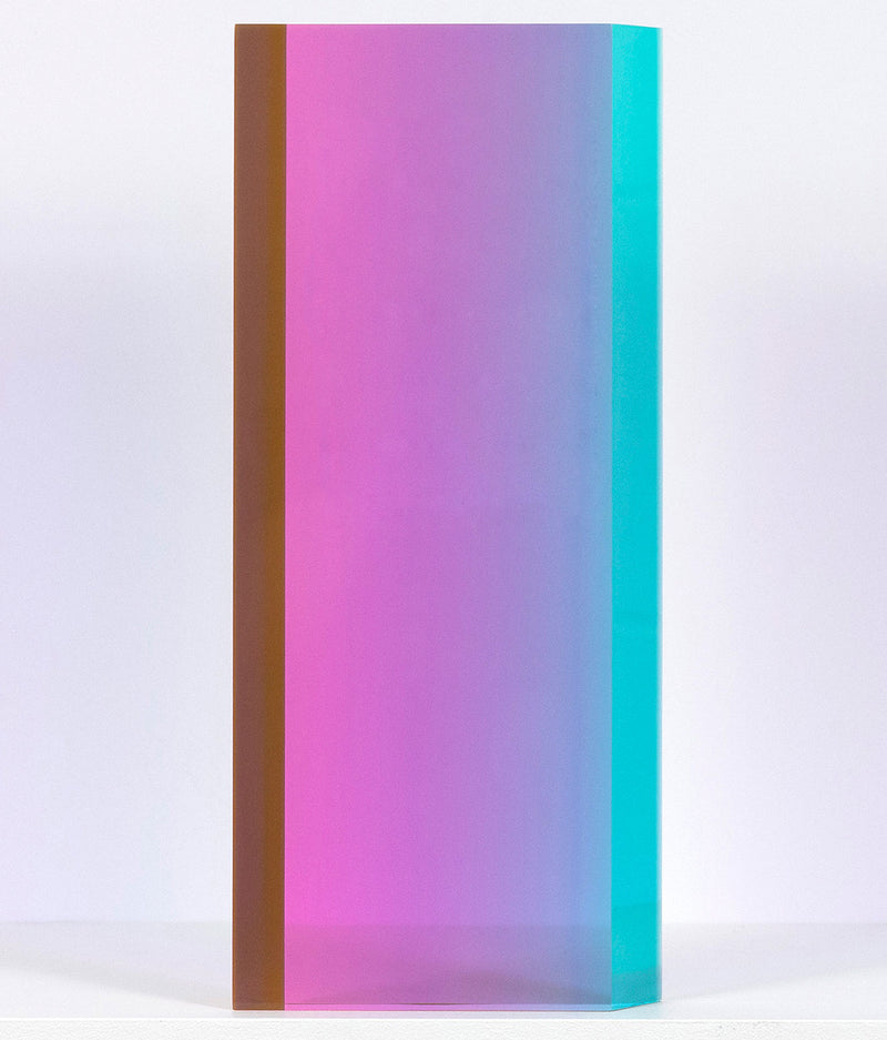 Vasa Mihich acrylic sculpture Caviar20 rainbow prism