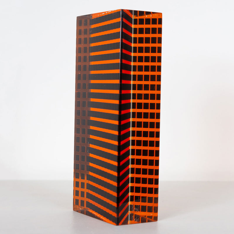 Vasa Mihich, LACMA Brick Orange, Acrylic, 1981, Caviar20