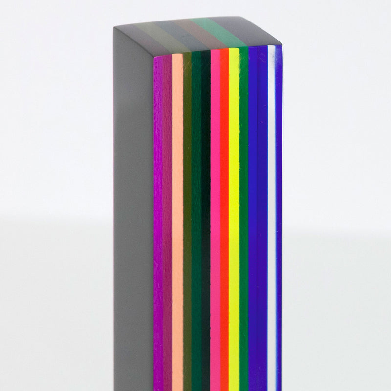 Vasa Mihich acrylic sculpture Caviar20 rainbow 