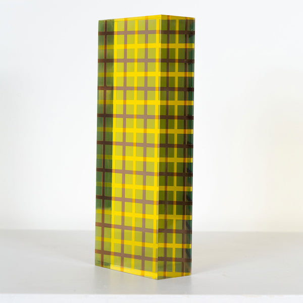 Vasa Mihich, Electric Plaid, Acrylic sculpture, 1980