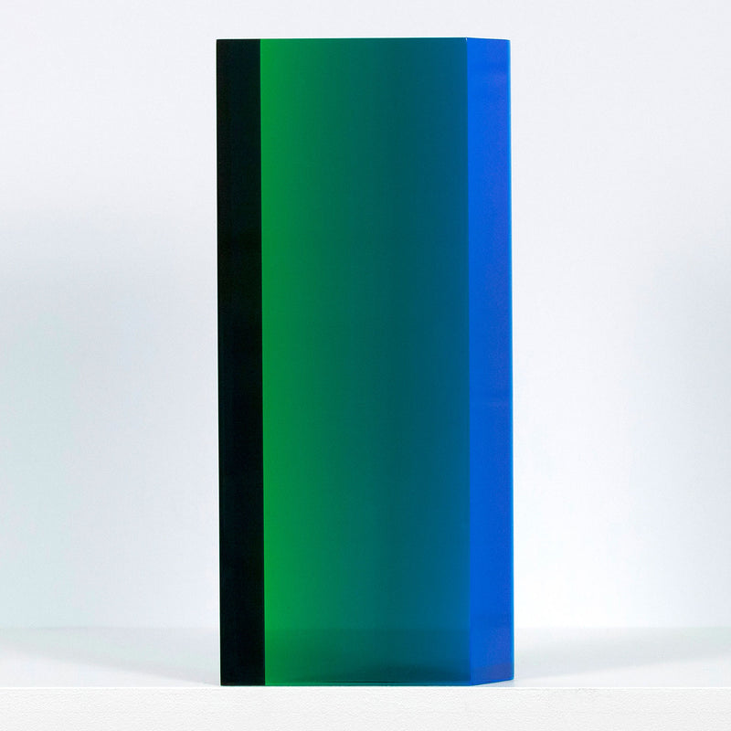 Vasa Mihich acrylic sculpture Caviar20 jade prism