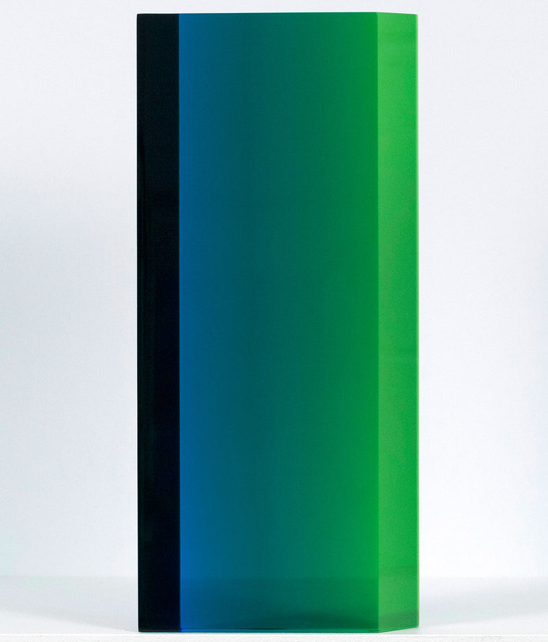 Vasa Mihich acrylic sculpture Caviar20 jade prism