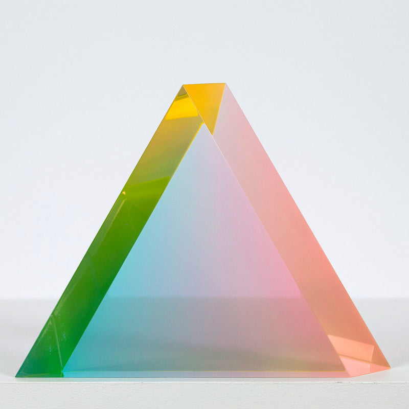 Vasa Mihich Pastel Triangle acrylic sculpture 1992 Caviar20