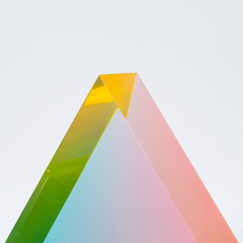 Vasa Mihich Pastel Triangle acrylic sculpture 1992 Caviar20