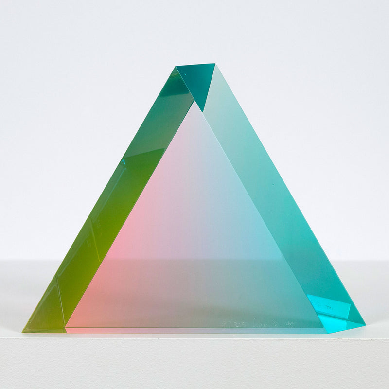 Vasa Mihich Pastel Triangle acrylic sculpture 1992 Caviar20
