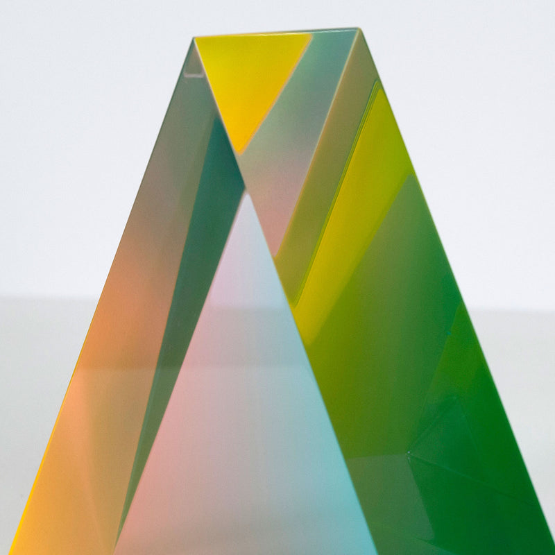 Vasa Mihich Pastel Triangle acrylic sculpture 1992 Caviar20
