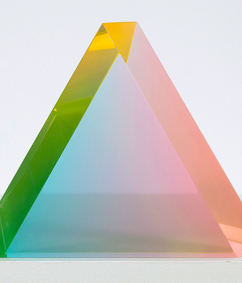 Vasa Mihich Pastel Triangle acrylic sculpture 1992 Caviar20