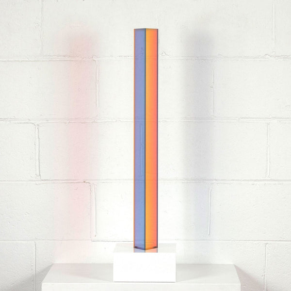Vasa Mihich acrylic sculpture Caviar20 rainbow parallelogram