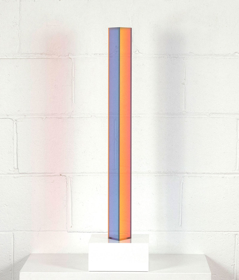 Vasa Mihich acrylic sculpture Caviar20 rainbow parallelogram