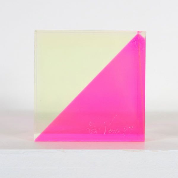 Vasa Mihich, Sunshine Cube, Acrylic Sculpture, 1987, Caviar20