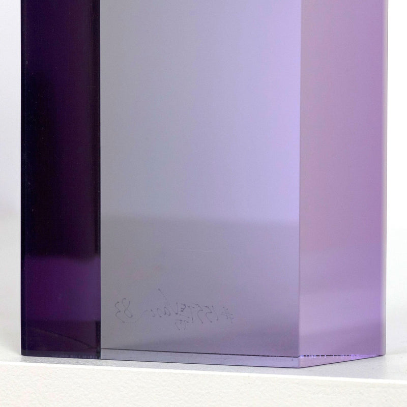 Vasa Mihich acrylic sculpture Caviar20  purple