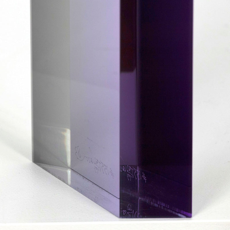 Vasa Mihich acrylic sculpture Caviar20  purple