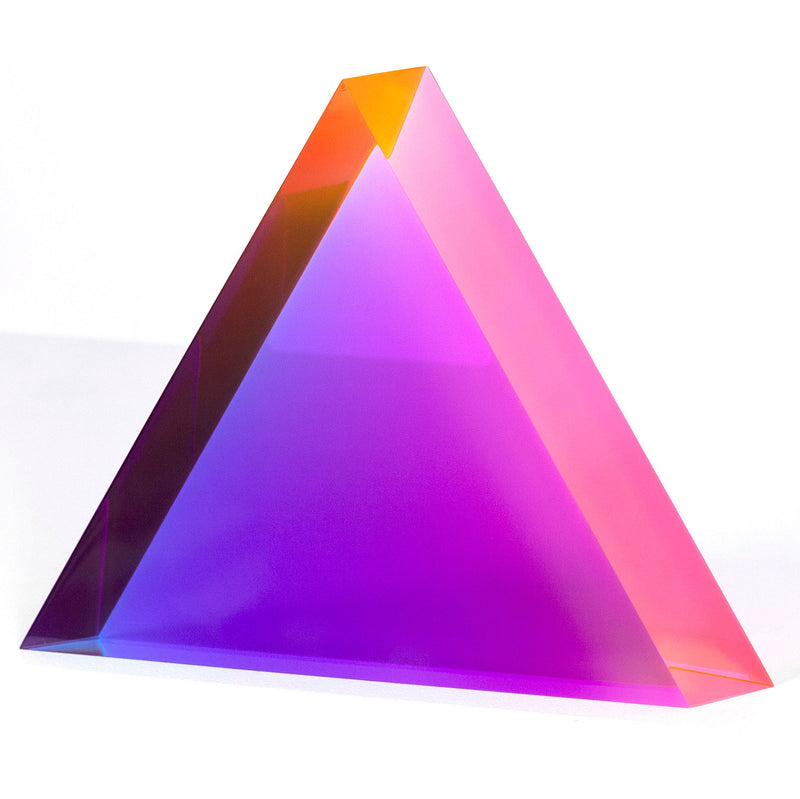 Vasa Mihich Tequila Sunrise Triangle II sculpture acrylic Caviar20