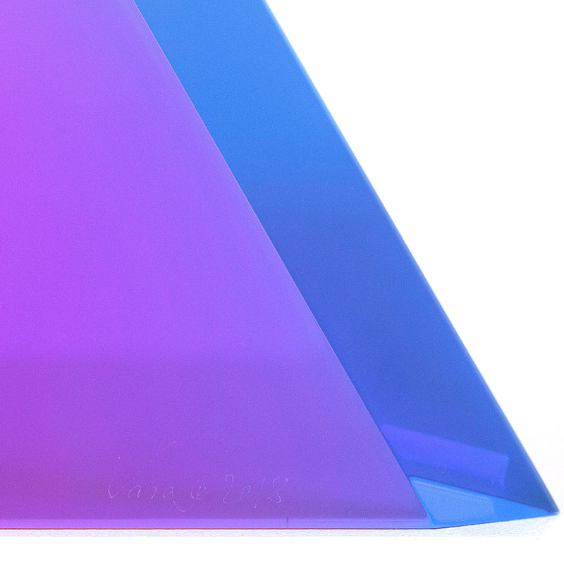 Vasa Mihich Tequila Sunrise Triangle II sculpture acrylic Caviar20