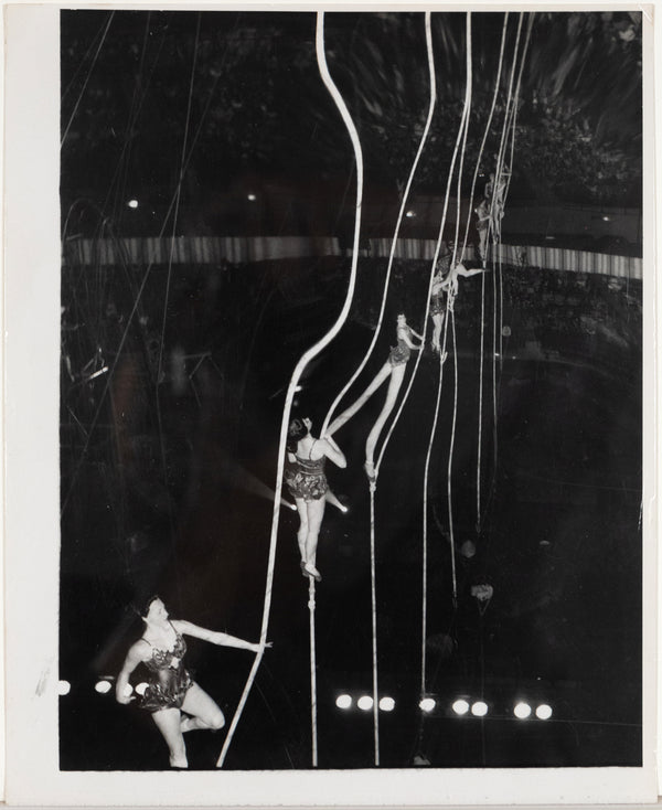 Weegee, Circus Tightrope, Silver Gelatin Print, c.1950, Caviar20