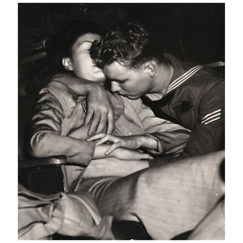 weegee caviar20 sailor girl kissing photograph