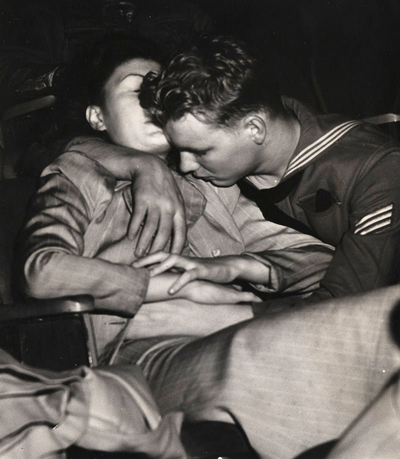weegee caviar20 sailor girl kissing photograph