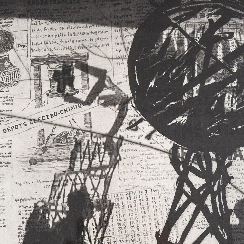 William Kentridge, Portable Monuments, Photogravure, sugarlift, drypoint scraping and burnishing, 2010, Caviar20, South African Artist